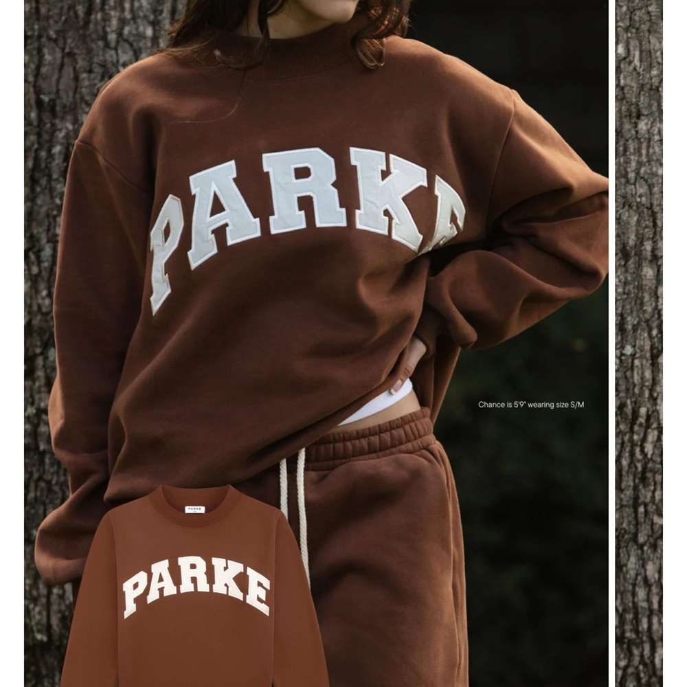 Parke Hometown Varsity Mockneck in Mocha+Cloud